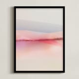"Sailors Delight" - Art Print in Pink Skies by Karen Kardatzke - Framed