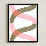 "Linked" - Art Print in Tutti Frutti by Bethania Lima - Framed