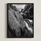 "Ancient rocks" - Art Print in Black&White by Lucia Coppola - Framed