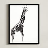 "Simply Curious" - Art Print in Black by Shawni Hogan - Framed