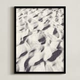"Sand Wave" - Art Print in warm grey by Qing Ji - Framed