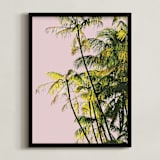 "Poster Palms" - Art Print in Blush by Catherine Culvenor - Framed