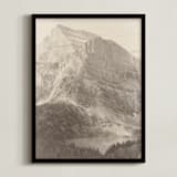 "Glacier National Park" - Art Print in Sepia by Brooke Chandler - Framed