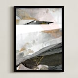 "Earthen" - Art Print in Straw by Melanie Severin - Framed