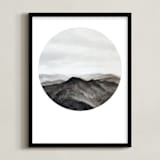 "Looking Forward" - Art Print in Charcoal by Hannah Perrine Mode - Framed