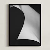 "Swept Away I" - Art Print in Black & white by Angie McMonigal - Framed