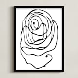 "perinuclear no.2" - Art Print in Coal Black by Stephanie Nowotarski - Framed