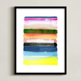 "Desert Island " - Art Print in multi by Kat Roberts - Framed