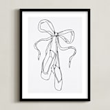 "Dancing Shoes" - Art Print in Starling Black by Nicole Simms - Framed