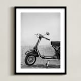 "Ciao" - Art Print in Charcoal Black by Tania Medeiros - Framed