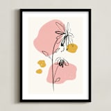 "Mod Floral 2" - Art Print in Dawn by Kanika Mathur - Framed