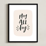 "Night & Day I" - Art Print in Blush by Erica Krystek - Framed