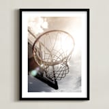"Hoop Sunflare" - Art Print in Sky by Beth Murphy - Framed