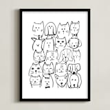 "I Want A Million Pets II" - Art Print in Galaxy by Lucrecia Caporale - Framed