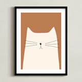 "House Cat" - Art Print in Sienna by Coit Creative - Framed
