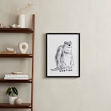 "Sulley" - Art Print in White by Mary Gaspar - In a Room
