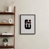 "Bold Floral I" - Art Print in Onyx by Iveta Angelova - In a Room