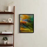"Aerial Views" - Art Print in Citrus by MGTeevan - In a Room