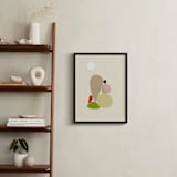 "Poetic Shapes 1" - Art Print in Fresh Linen by Dominique Vari - In a Room