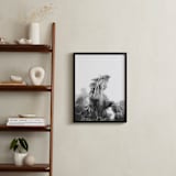 "Fantastical creature, fountain" - Art Print in Black and White by Jacquelyn Sloane Siklos - In a Room