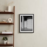 "Curves and Squares 2" - Art Print in Black & White by lulu and isabelle - In a Room
