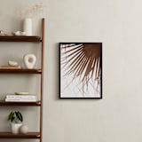 "Leaves in the wind 2" - Art Print in Marsala by Eliane Lamb - In a Room