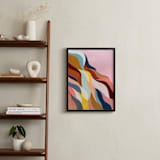 "Natural Fluctuation I" - Art Print in Dusty Rose by melanie mikecz - In a Room