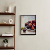 "Summer Plums" - Art Print in Plum by Wendy Keller - In a Room