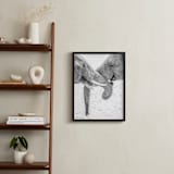 "Elephant Love" - Art Print in Black and White by Jennifer Mckinnon Richman - In a Room