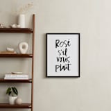 "Rosé S'il Vous Plaît" - Art Print in Snow by Annie Montgomery - In a Room