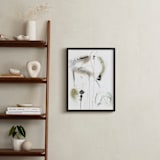 "quiet" - Art Print in inky black by ADRIENNE JACKSON - In a Room