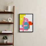 "Composition 2" - Art Print in Electric Cotton Candy by Jaime Derringer - In a Room