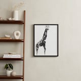 "Simply Curious" - Art Print in Black by Shawni Hogan - In a Room