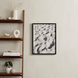 "Sand Wave" - Art Print in warm grey by Qing Ji - In a Room