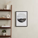 "Looking Forward" - Art Print in Charcoal by Hannah Perrine Mode - In a Room