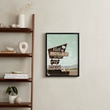 "Valley Motel" - Art Print in Mist by Elky Ink - In a Room