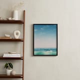 "Malibu Surf and Sky II" - Art Print in Fresh Blue by Kamala Nahas - In a Room