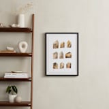 "Houses" - Art Print in Earth colors by Sandra Ovono - In a Room