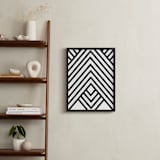 "Abstract simple geometric design" - Art Print in black and white by Anna - In a Room