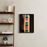 "Shutters" - Art Print in Orange & Green by Paul Berthelot - In a Room