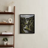 "Icelandic Canyon" - Art Print in Moss by Taryn Schumacher - In a Room