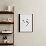 "Birth Order Favorite" - Personalized Art Print in Licorice by Alston Foster - In a Room