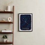 "Zodiac Constellation Taurus" - Personalized Art Print in Galaxy by Ashley Presutti Beasley - In a Room