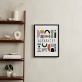 "Mid-Century Kid" - Personalized Art Print in Midcentury by Pati Cascino - In a Room