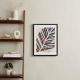 "Abstract Palm Leaf" - Art Print in Cinnamon by Iveta Angelova - In a Room