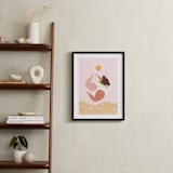 "Follow the Sun!" - Art Print in Sandy Pink by Dominique Vari - In a Room