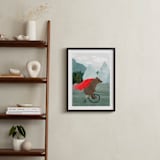 "PowBraveBear" - Art Print in White by Megan Zang - In a Room