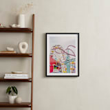 "Twist and Turn" - Art Print in Pale Blush Pink by Irene Suchocki - In a Room
