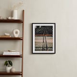 "For The Big Game 3" - Art Print in Olive Green by Janet Cruz - In a Room