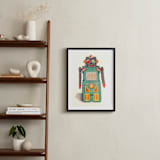 "Robot Green" - Art Print in emerald green by Ed Hogan - In a Room
